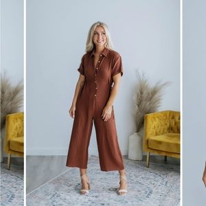 Golden yellow Muslin cotton jumpsuit